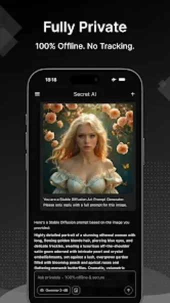 Bild 0 für Secret AI: Offline AI Cha…