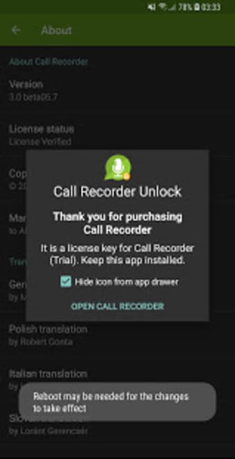 Call Recorder Unlock