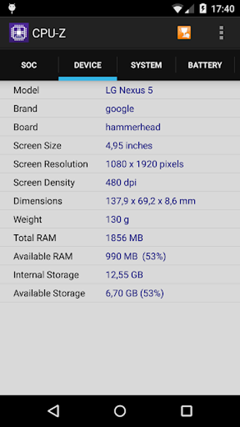 Imagen 1 para CPU-Z