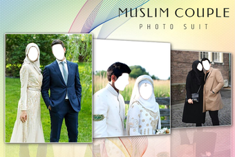 Image 0 for Muslim Couple Photo Suit