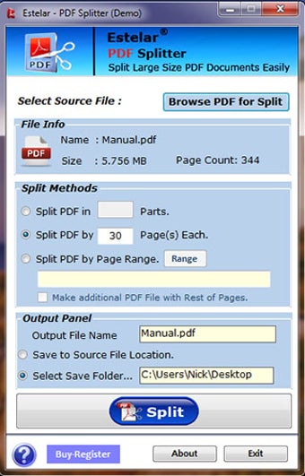 Imagen 2 para PDF Splitter
