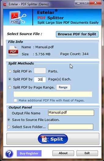 Imagen 0 para PDF Splitter