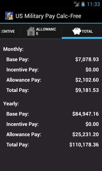 Imagen 0 para US Military Pay Calc