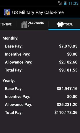 US Military Pay Calc