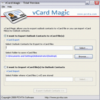 Image 0 pour Mass Import vCard to Outl…