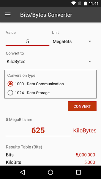 Bits Bytes Binary Converter - Network Tools