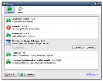 Mozilla Sunbird的第3张图片