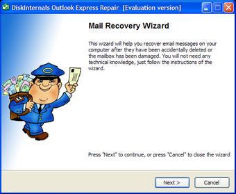 DiskInternals Outlook Express Repair