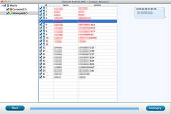 Vibosoft Android SMS+Contacts Recovery for Mac