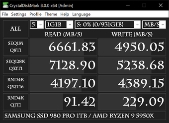 CrystalDiskMarkの画像3