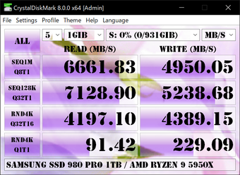 CrystalDiskMarkの画像4