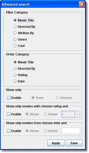 Image 0 for MeD's Movie Manager