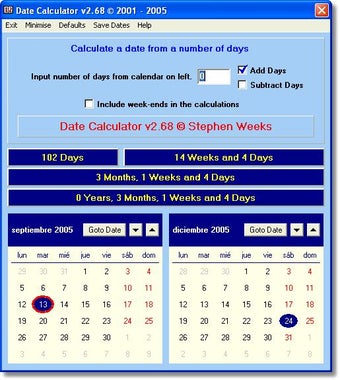 Countdown calculator store