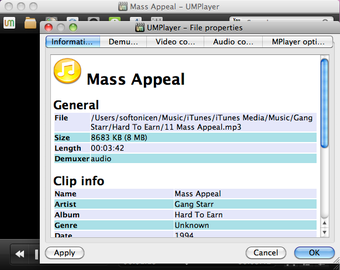 UMPlayer for Mac的第4张图片