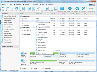 Image 0 pour EASEUS Partition Master S…