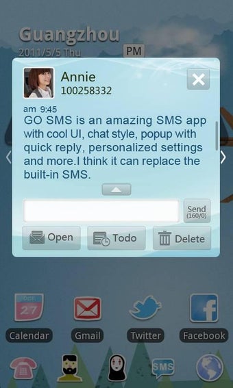 Immagine 0 per GO SMS Pro Light Blue the…