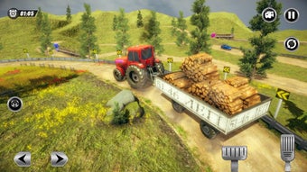 Tractor Trolley Farming Transport: Offroad Drive