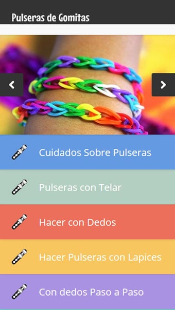 Pulseras de Gomitas