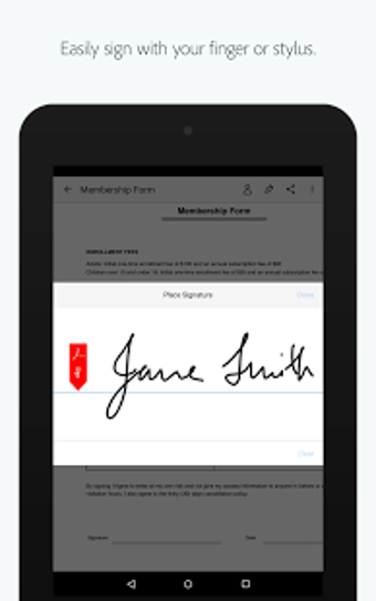 Adobe Fill & Sign