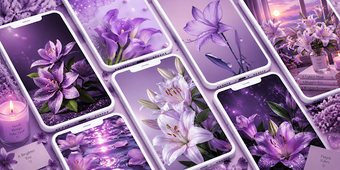 Obraz 0 dla Purple Lily Wallpaper HD …