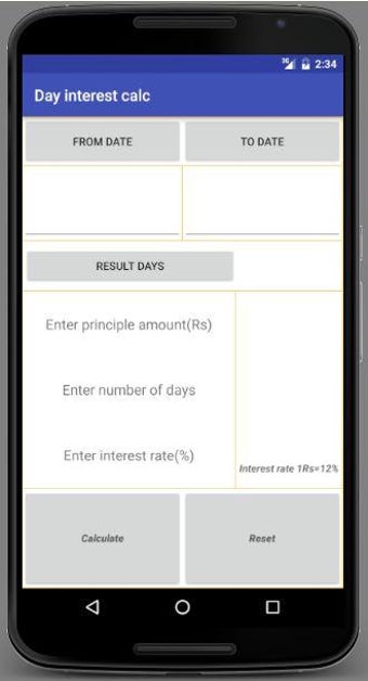 Day interest calc