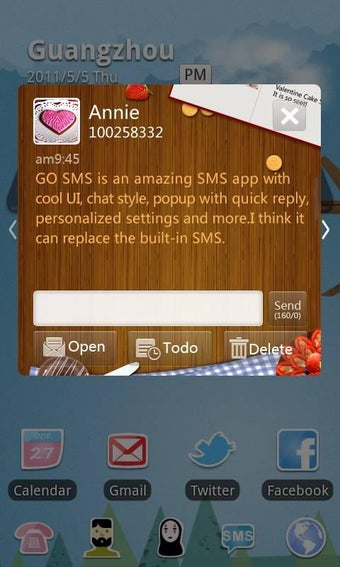Image 0 pour GO SMS Pro Romantic fruit…