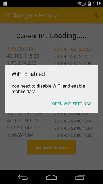 Image 2 for IP Changer  History