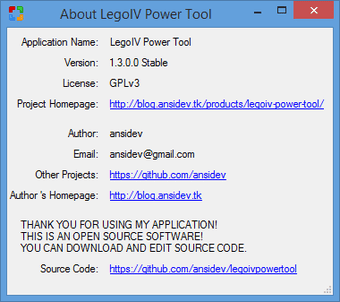 Immagine 0 per LegoIV Power Tool