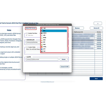 Image 0 for MacSonik JSON File Conver…