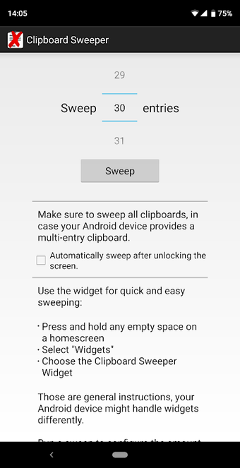 Image 0 pour Clipboard Sweeper