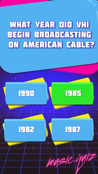 80s Music Quiz Game