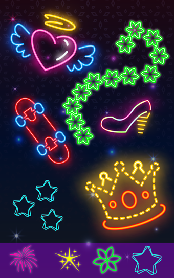 Glow Doodle Art - Color  Draw