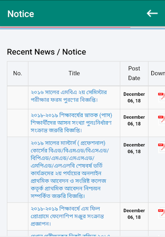 Imagen 0 para RESULT & INFO FOR NU BD