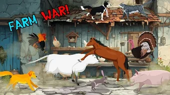 Bild 0 für Horse Fights Farm Animals