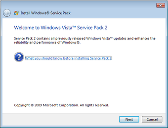 Bild 0 für Windows Vista Service Pac…