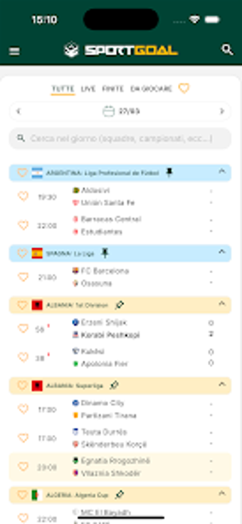 Obraz 0 dla Sportgoal: Risultati Dire…