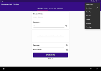 Image 0 pour Discount & VAT & Percenta…