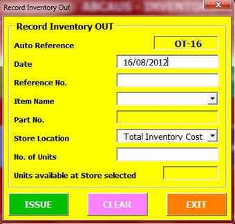 Obraz 5 dla ABCAUS Excel Inventory Te…