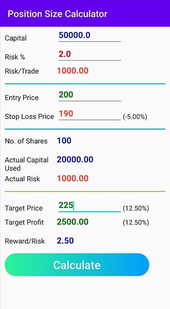 Image 0 pour Position Size Calculator