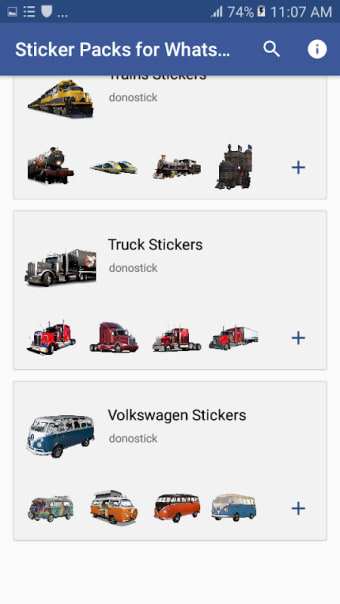 Vehicle Stickers for WhatsApp - WAStickerApps Pack