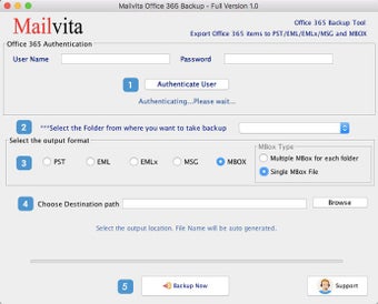 MailVita Office 365 Backup for Mac