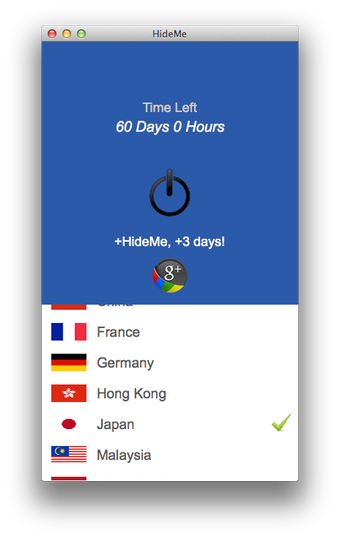HideMe VPN Pro for Mac的第0张图片