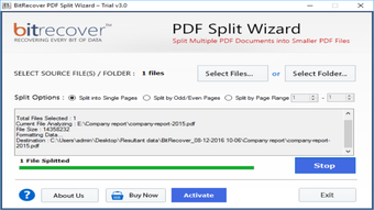 Bild 0 für BitRecover PDF Split Wiza…