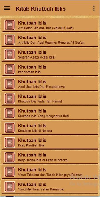 Kitab Khutbah Iblis