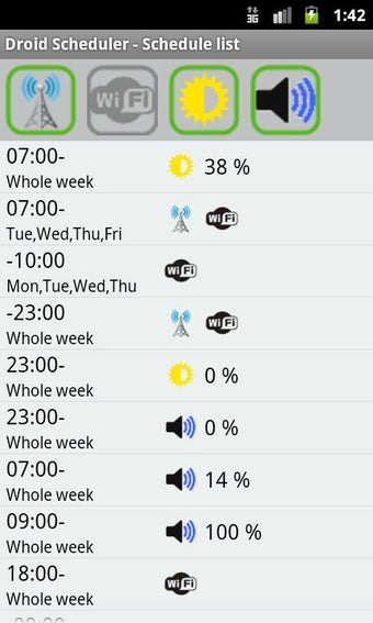 Droid Scheduler