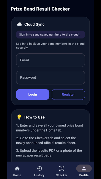 Bild 0 für Prize Bond Result Checker