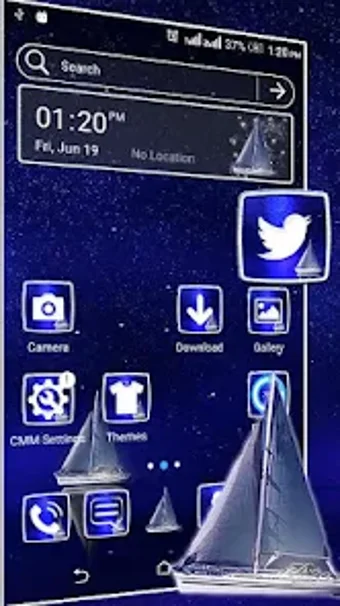 Image 0 for Blue Ocean Night Theme