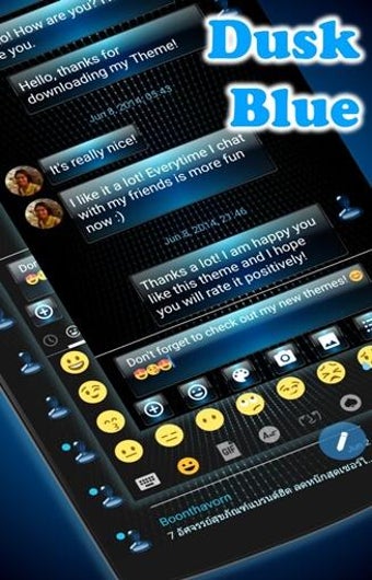 Obraz 0 dla SMS Messages Dusk Blue Th…