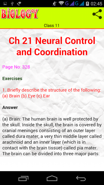 Class 11 Biology Solutions