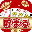 Ikona programu: ポイ活ゲーム ポイントでお小遣い稼ぎなら楽ポイ ソ…